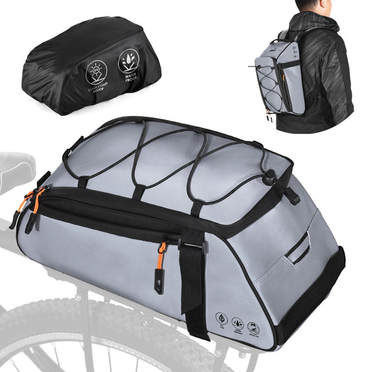 3-in-1 Waterproof Bicycle Bag with Reflective Design and Shoulder Strap