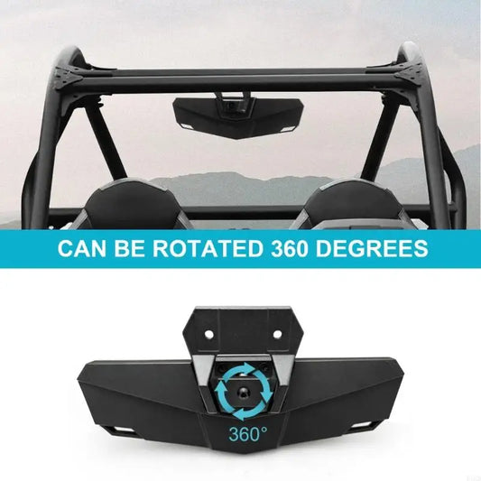 B5XD UTV Rear View Glass AntiGlare Black Center Convex Glass for 2020-2023 XP/XP 4 - Replaces 2883763