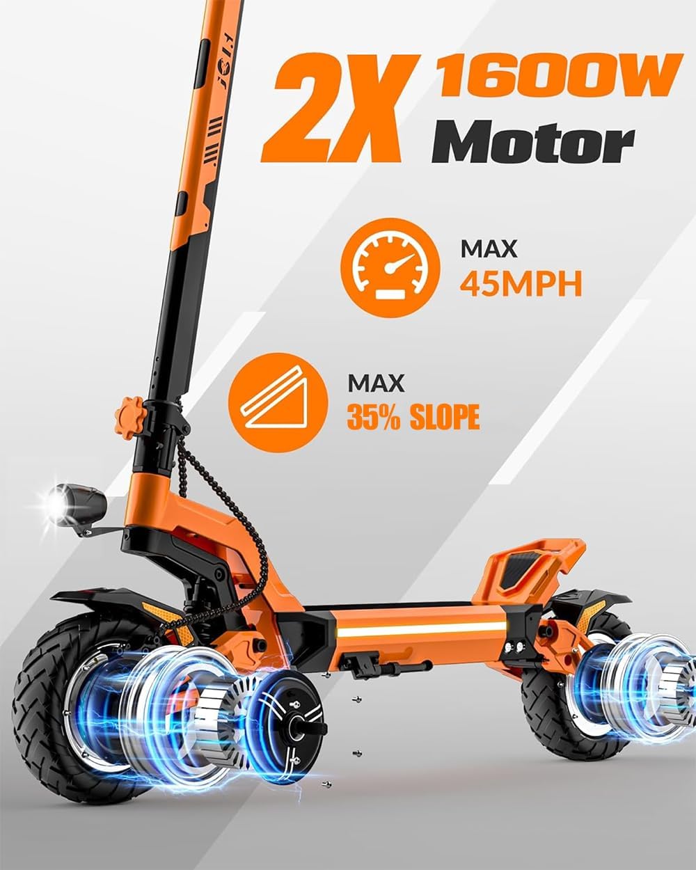JGH X5 Ultra Electric Scooter for Adults - Dual Suspension & Braking