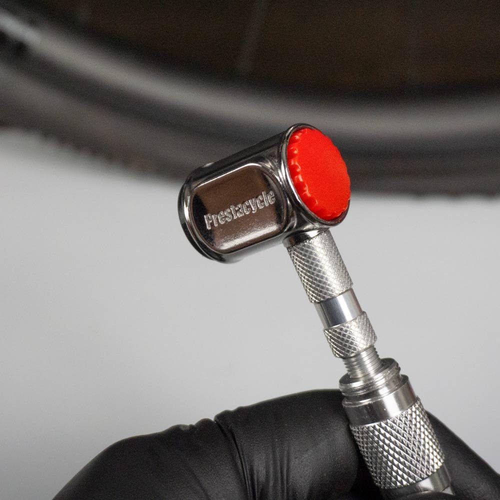 Prestacycle Presta Head – Auto-Lock Bicycle Tire Pump Head for Tubeless & Presta Valves