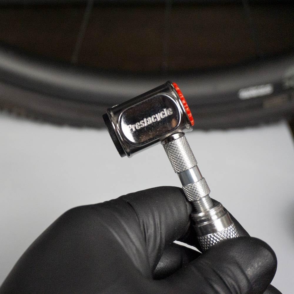 Prestacycle Presta Head – Auto-Lock Bicycle Tire Pump Head for Tubeless & Presta Valves