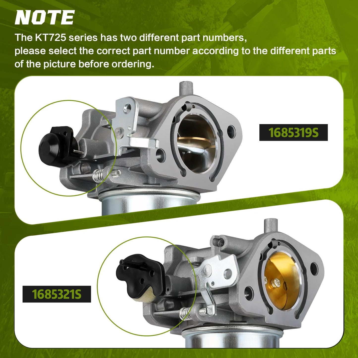 Carburetor for Kohler 7000 Series Engines 24HP 22HP 26HP 23HP 25HP KT725 KT730 KT735 KT740 KT745 1685321-S 3285361S 3285347S with Gaskets
