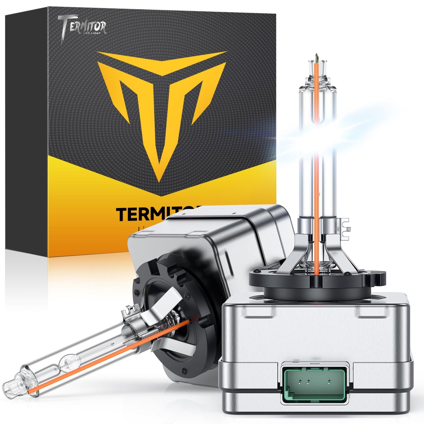 D1S Xenon HID Headlight Bulbs - 400% Enhanced Brightness, 6000K Cool White, Pack of 2