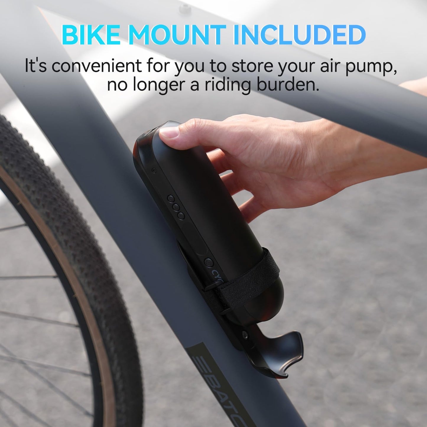 CYCPLUS Electric Air Compressor Portable Bicycle Pump - Max 150 PSI