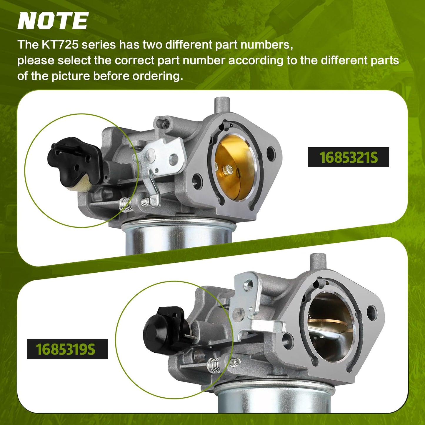 Carburetor for Kohler 7000 Series Engines 24HP 22HP 26HP 23HP 25HP KT725 KT730 KT735 KT740 KT745 1685321-S 3285361S 3285347S with Gaskets