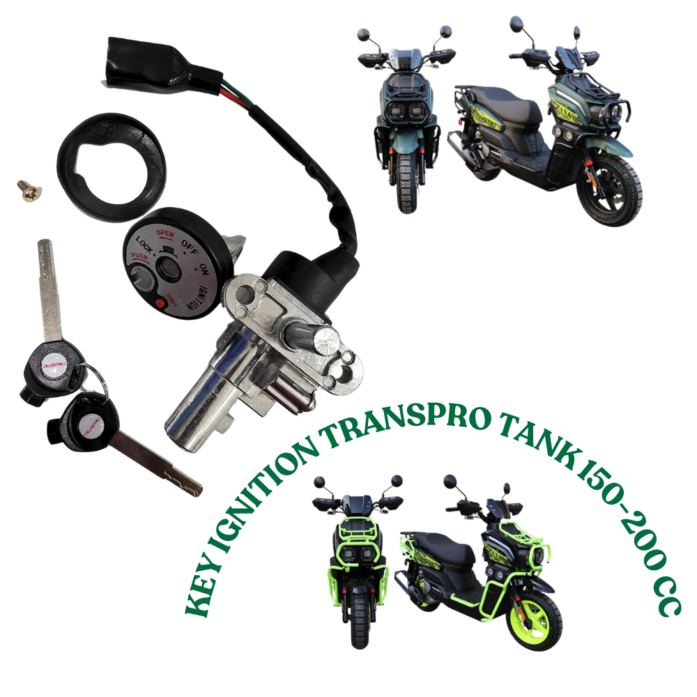 Transpro Tank 150-200cc Ignition Set β Durable Key Switch Replacement for Motorcycles