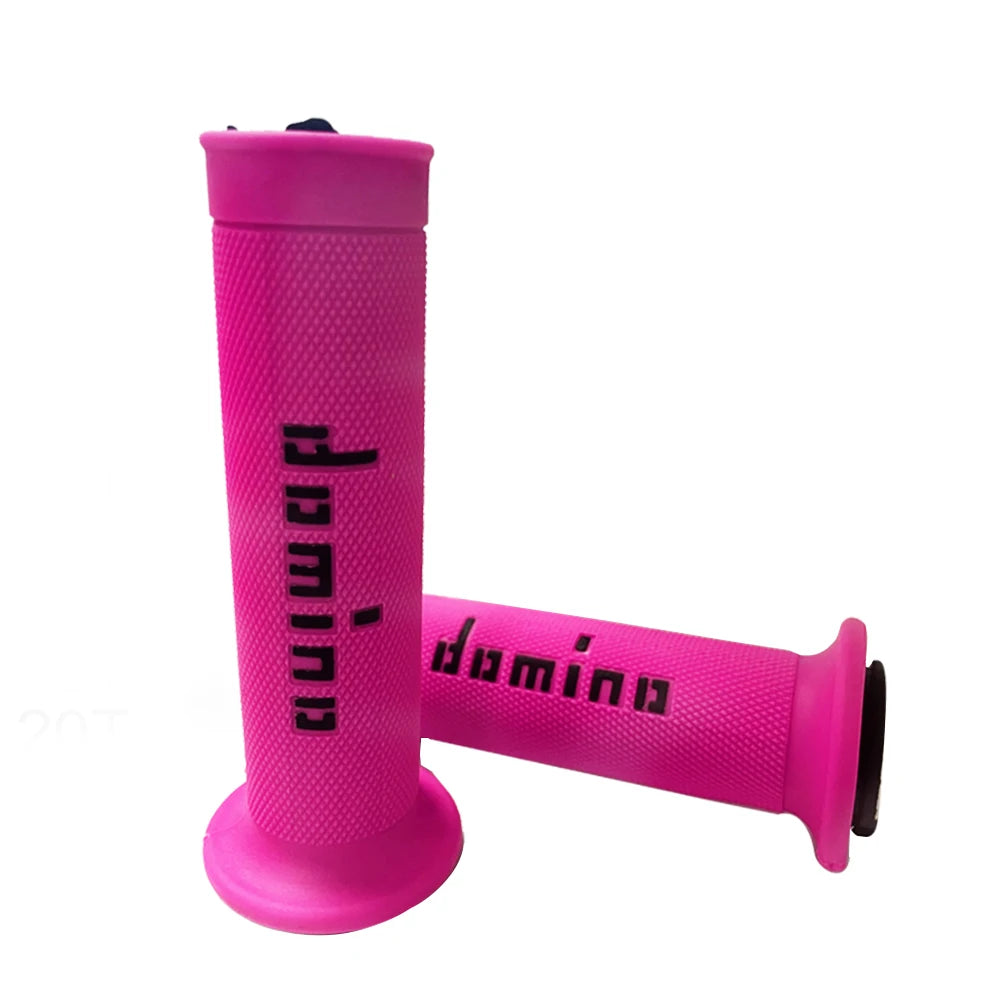 7/8 "22 24mm Motorcycle Grips Handle Bar For KTM YAMAHA Universal Pit Bike Motocross Motorbike Rubber GEL Domino Grip 9 Colors Pink black