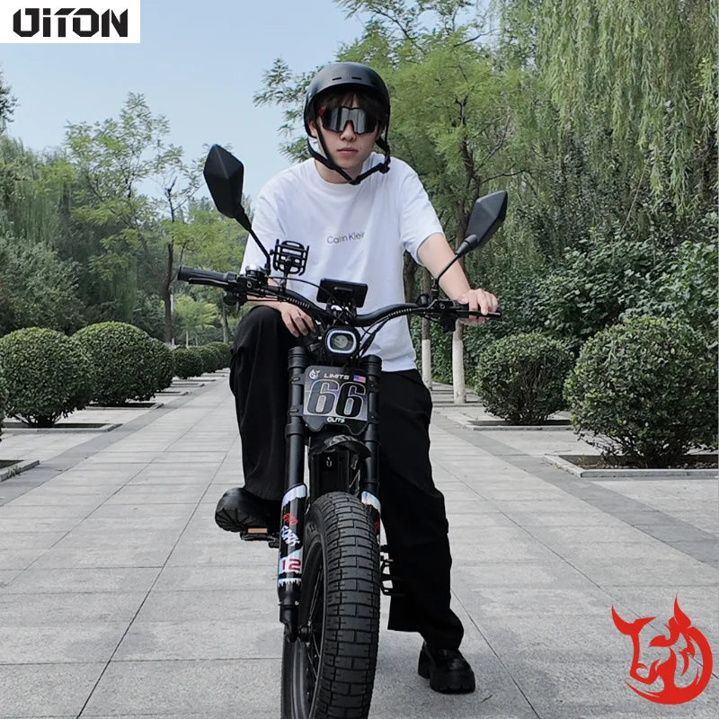 52V 500W Fat Tire Electric Bike – 25Ah Long-Range Off-Road E-Bike with Dual Suspension & 20x4” All-Terrain Tires