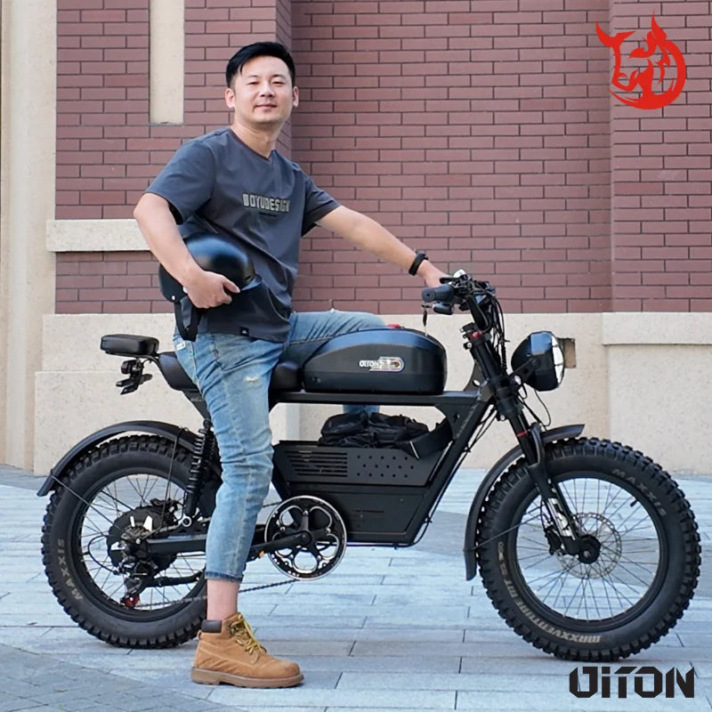 AKEZ TANKPRO 52V 750W Electric Bike – 20” Aluminum Alloy Frame, Long Range E-Bike for Adults