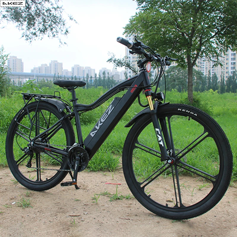 AKEZ 29 48V 500W Electric Bike – 20” Aluminum Alloy Frame, Long Range E-Bike for Adults