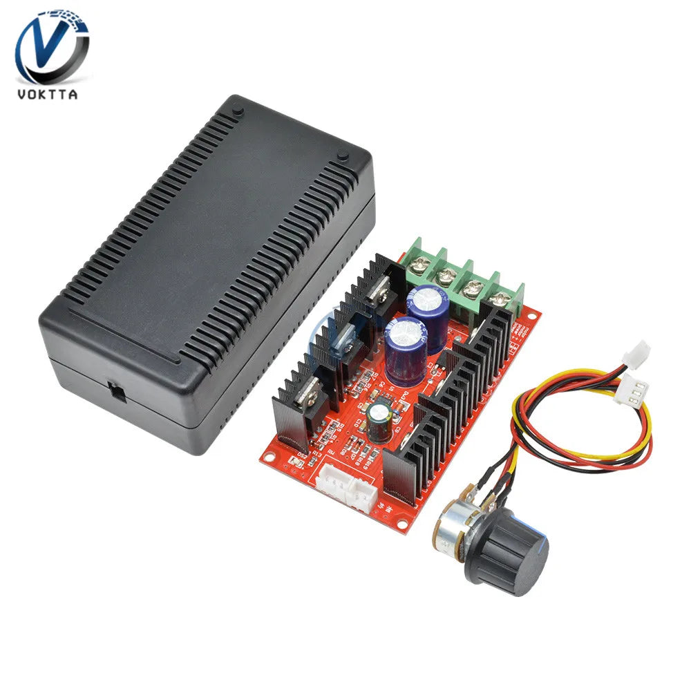 DC 10-50V 40A DC Motor Speed Controller 12V 24V 48V PWM Regulator HHO RC Control DC Motor Adjustable Power Control with Shell