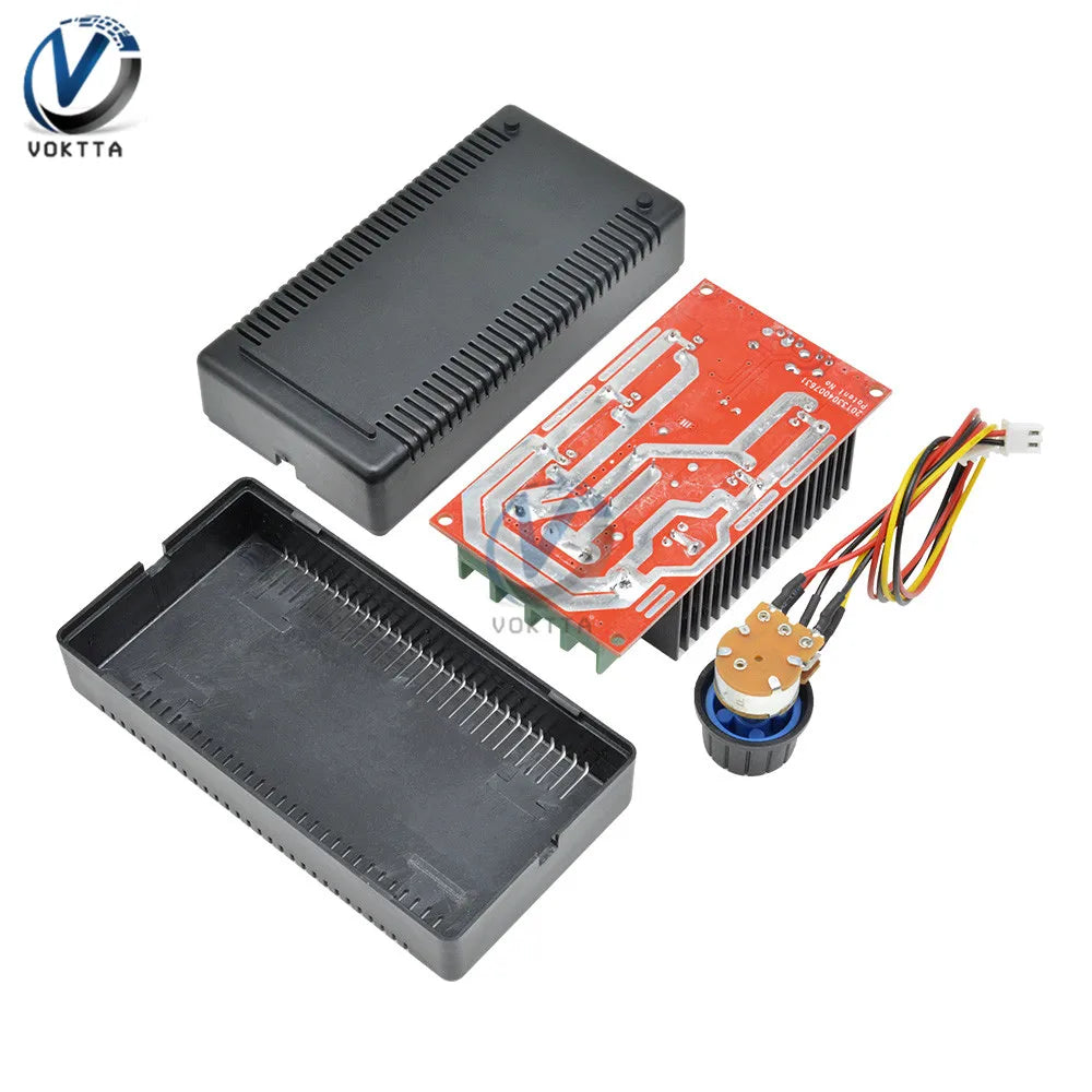 DC 10-50V 40A DC Motor Speed Controller 12V 24V 48V PWM Regulator HHO RC Control DC Motor Adjustable Power Control with Shell