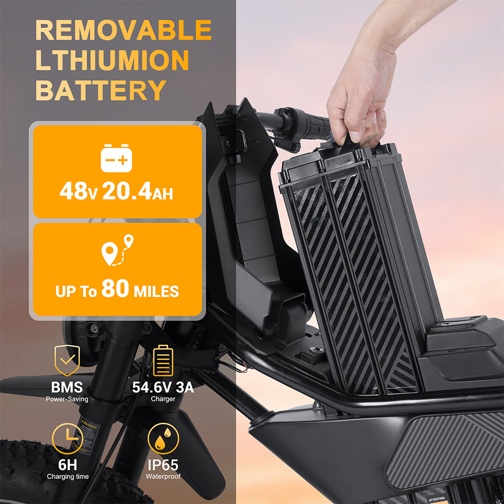 PXID Mantis P6 Electric Bike – 750W/1200W Power, 48V Battery, Fully Customizable E-Bike