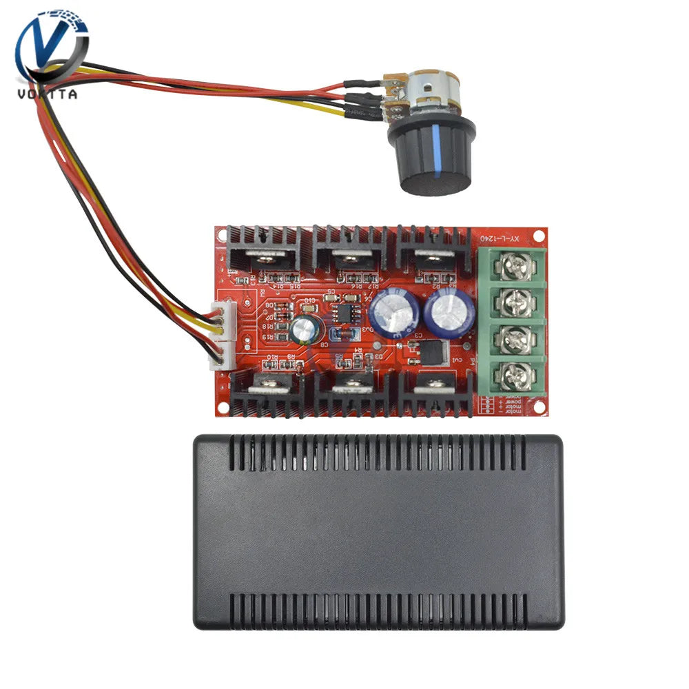DC 10-50V 40A DC Motor Speed Controller 12V 24V 48V PWM Regulator HHO RC Control DC Motor Adjustable Power Control with Shell