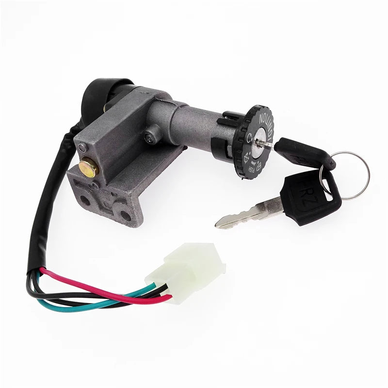 Motorcycle 4 Pins Ignition Switch Lock Set With 2 Keys For Moped Scooter 50cc 150cc GY6 Taotao Jonway Roketa Accessories