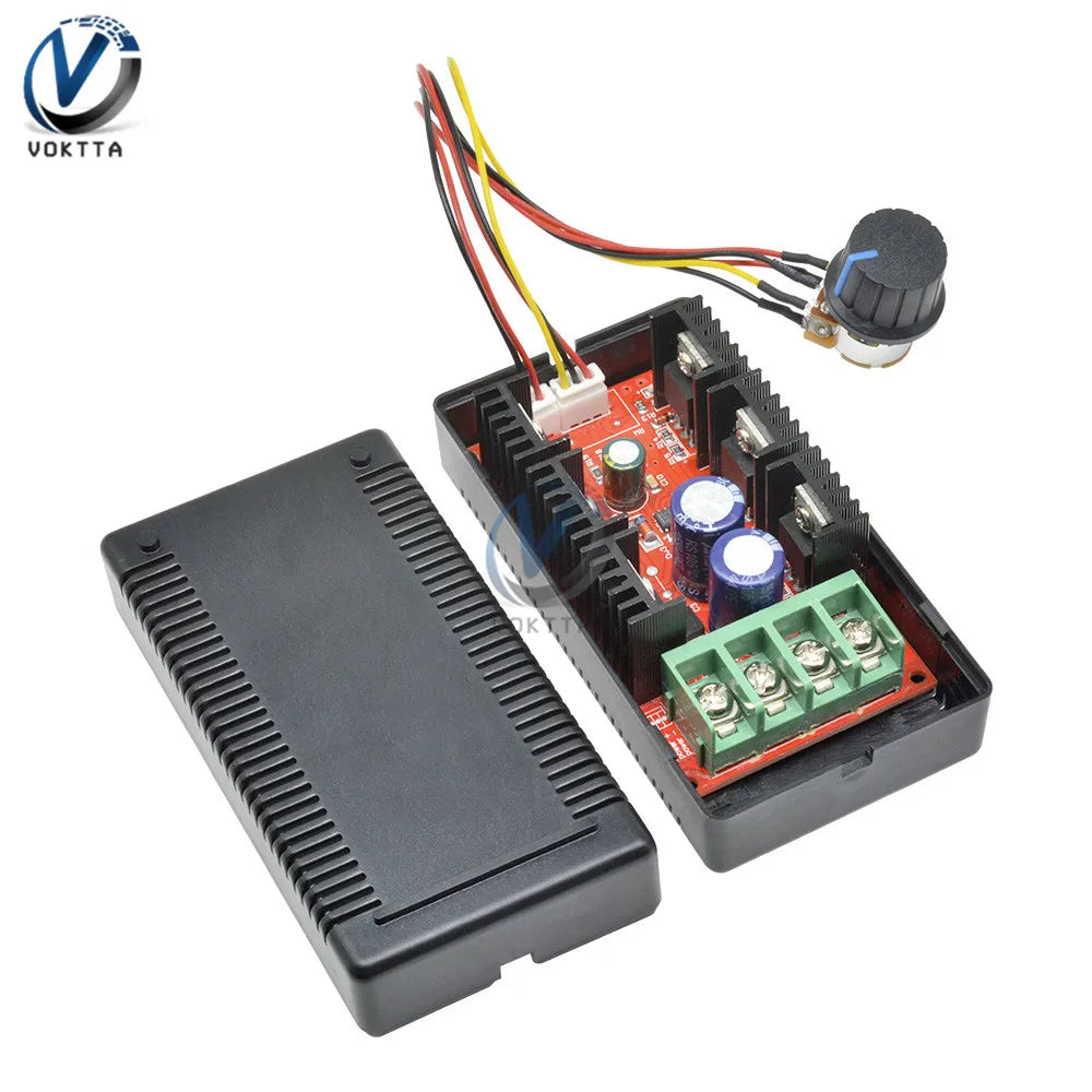 DC 10-50V 40A DC Motor Speed Controller 12V 24V 48V PWM Regulator HHO RC Control DC Motor Adjustable Power Control with Shell