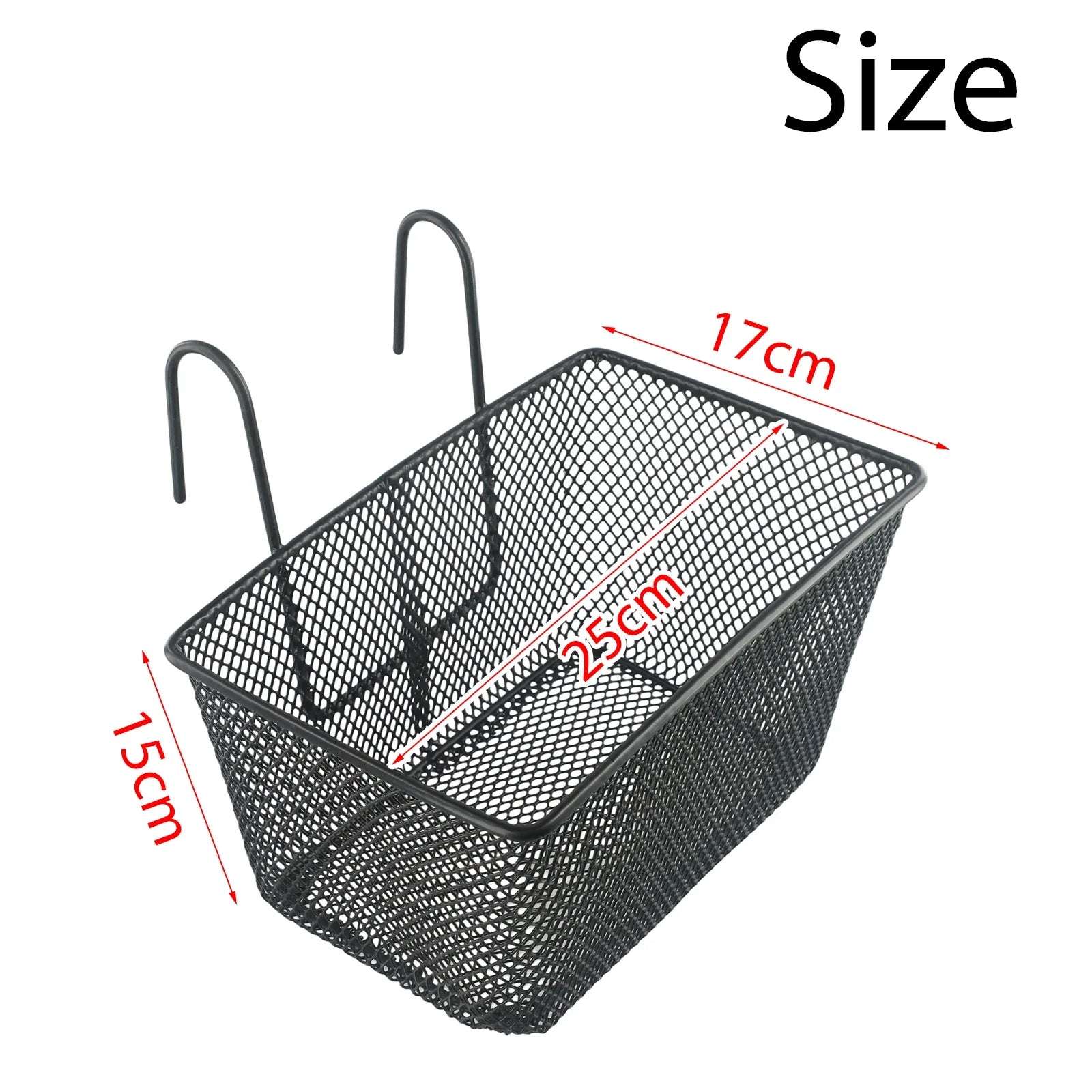 E-bike Metal Mesh Bike Basket for Front Handlebar