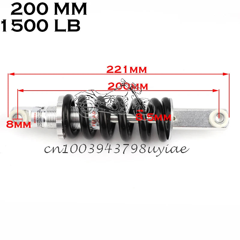 100MM 125MM 150MM 180MM 190MM 200MM Rear Suspension Shock for 47cc 49CC Super Minimoto ATV Quad electric scooter Pocket Bike