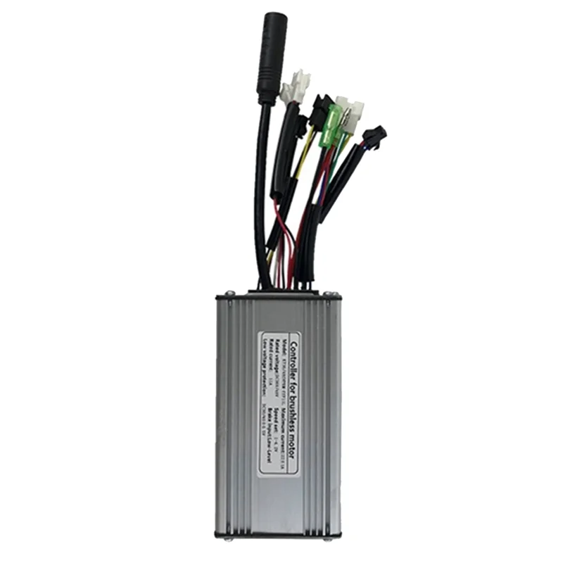 AEF6-Electric Bicycle KT-22A Controller 36V/48V 9 Tubes Square Wave SM Connector Controller Parts With Double Headed Light Line