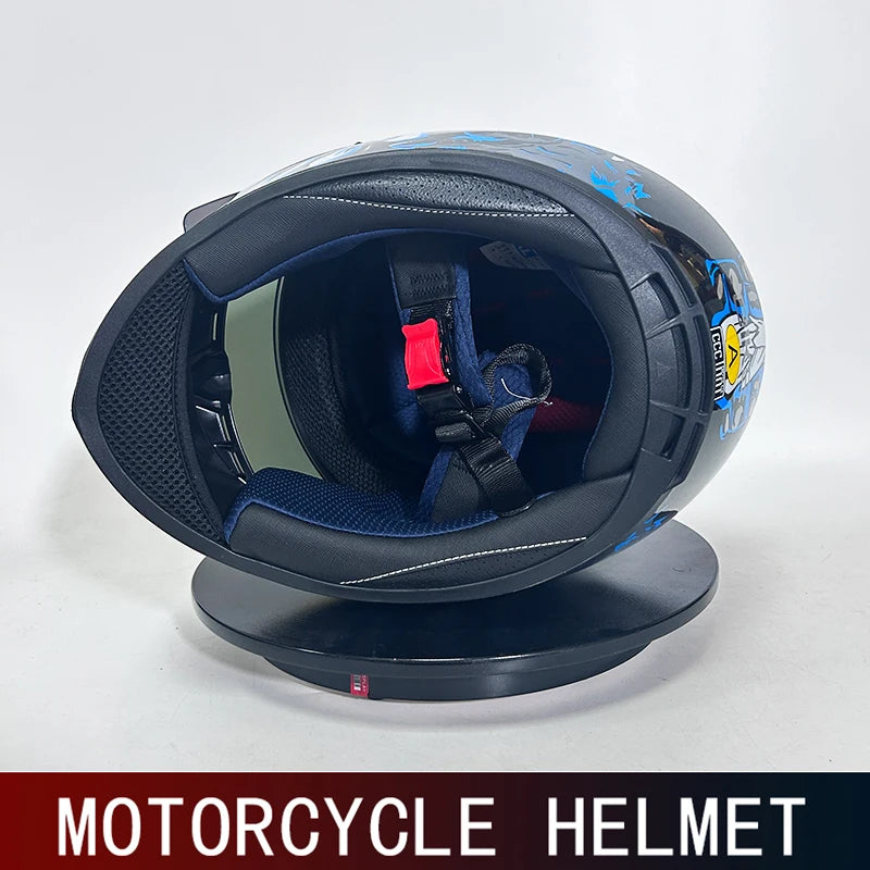 DOT men's motorcycle helmet full helmet sunshade retro arcade car full helmet four seasons