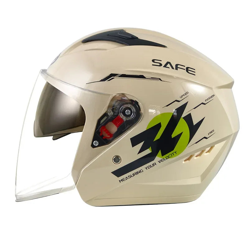 helmet motorcycle winter warm women's winter men's double mirror four-season helmet