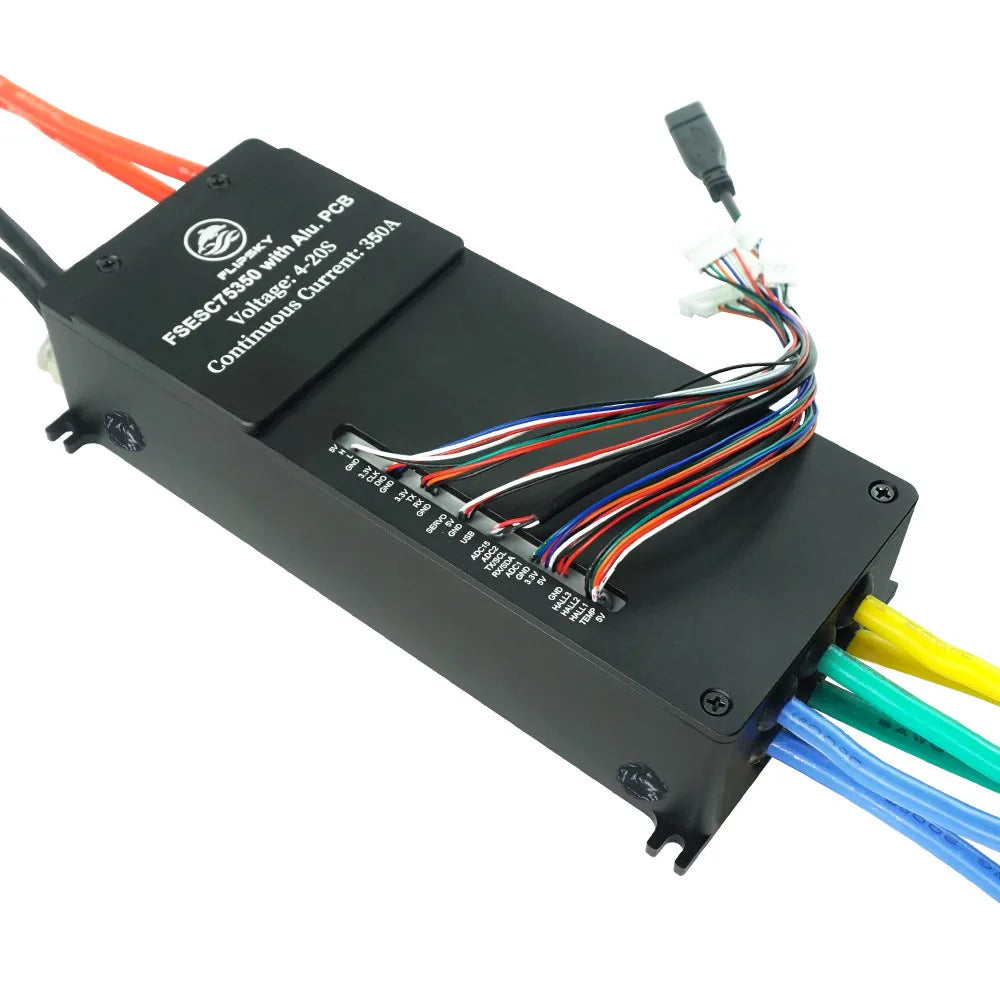 Flipsky FSESC 75350 84V High Current 350A ESC Base On Vesc With Aluminum Case Water Cooling Enclosure For E-Foil Fighting Robot