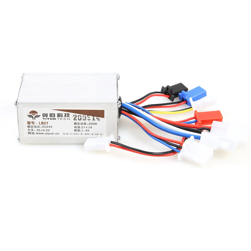 24V 250W E-Bike Scooter Brush Motor Controller for Electric Bicycle Accessories