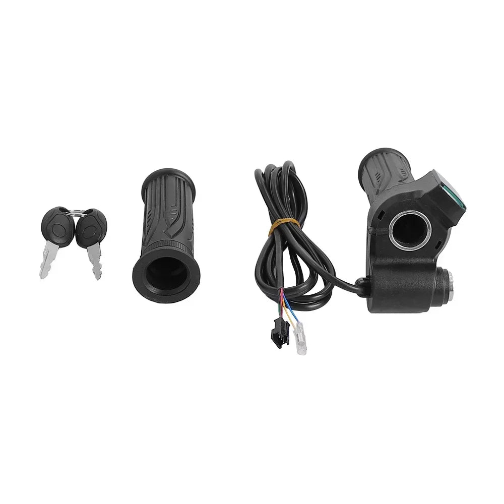 24/36/48/60V LED Digital Meter for Electric Bike Scooter Throttle Grip Handlebar With Power Switch LED Display Repair Part