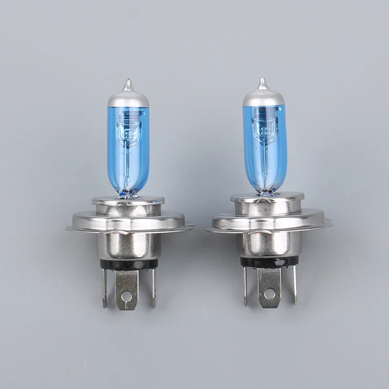 2 Pcs New H4 P43T 12V 35/35W Scooter Motorcycle Headlight Bulbs Quartz Super White Xenon Halogen Bulb
