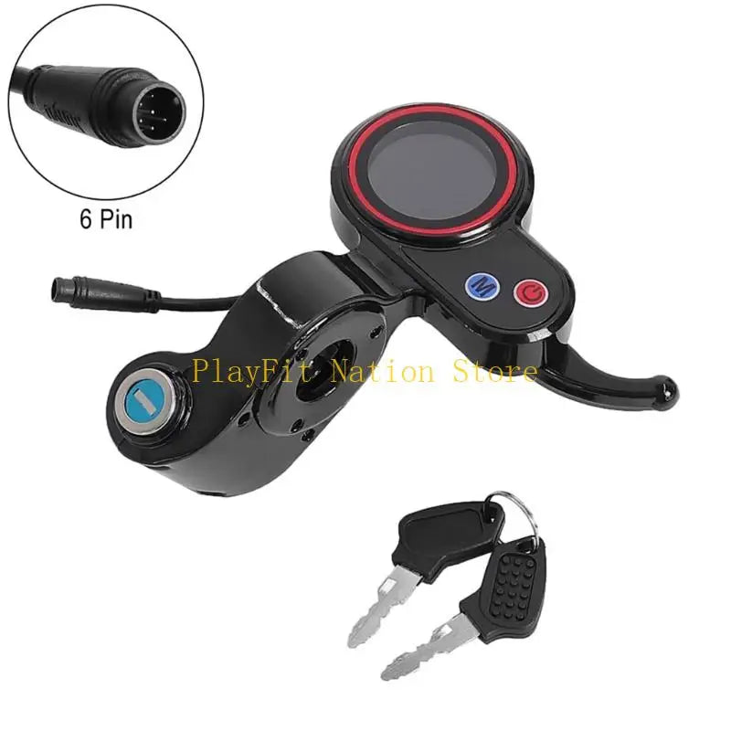 242F Electric Scooter Display Screen 6 Pin LCD Dashboard Display Screen Throttles Instrument Panel Power Switches Enduring