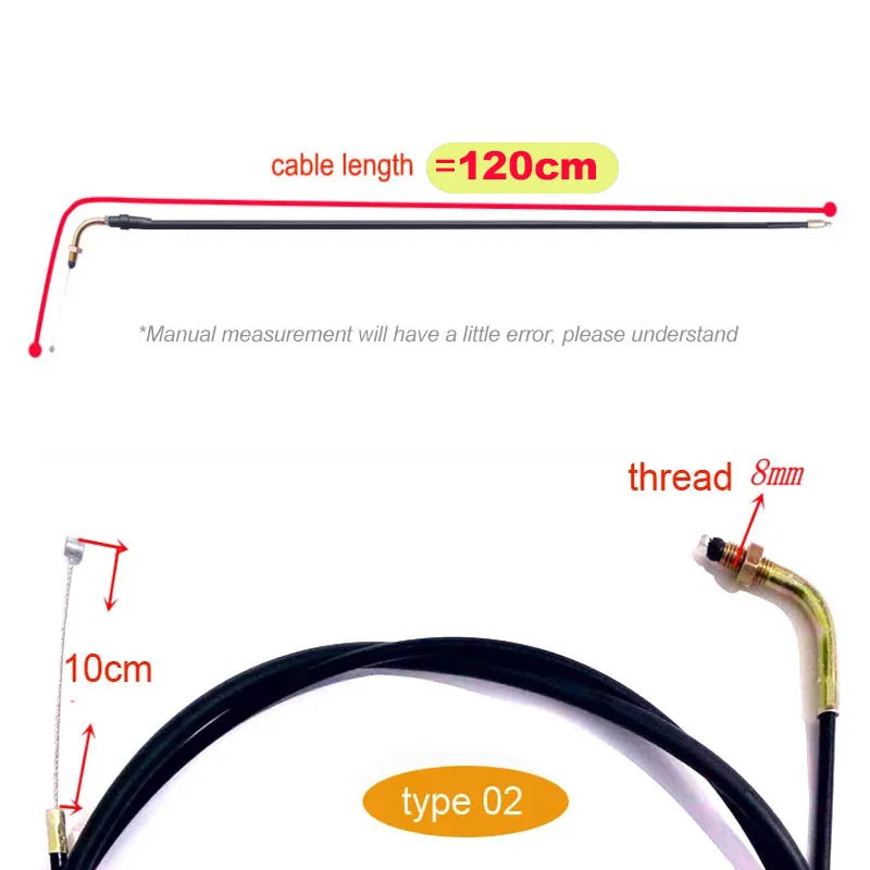 New Throttle Cable Throttle Accelerator line for 50cc 70cc 90cc 110cc 125cc 150cc 200cc Motorcycle Dirt Pit Bike ATV