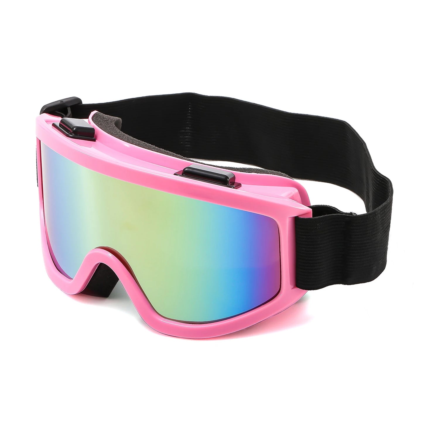 Large Frame Ski Goggles with Colorful Lens Anti-Collision Anti-Glare Lens Outdoor Sport Snow Snowboard for Snowboarding Skiing 12