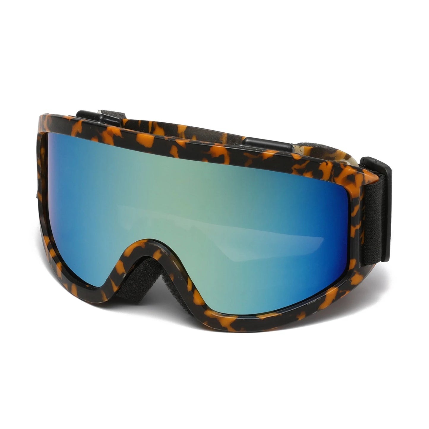 Large Frame Ski Goggles with Colorful Lens Anti-Collision Anti-Glare Lens Outdoor Sport Snow Snowboard for Snowboarding Skiing 17