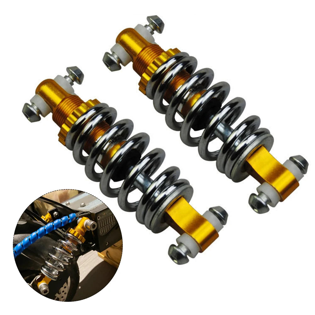 2Pcs/pair Universal High Performance Rear Shock Absorbers For Electric Bicycle Scooter E Bike Spring Rear Shocks #125mm