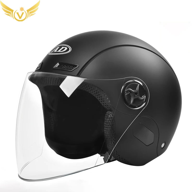 Electric Women Motoctcle Helmet Moped Helmets With Visors Pink Summer For Vespa Bicycle
