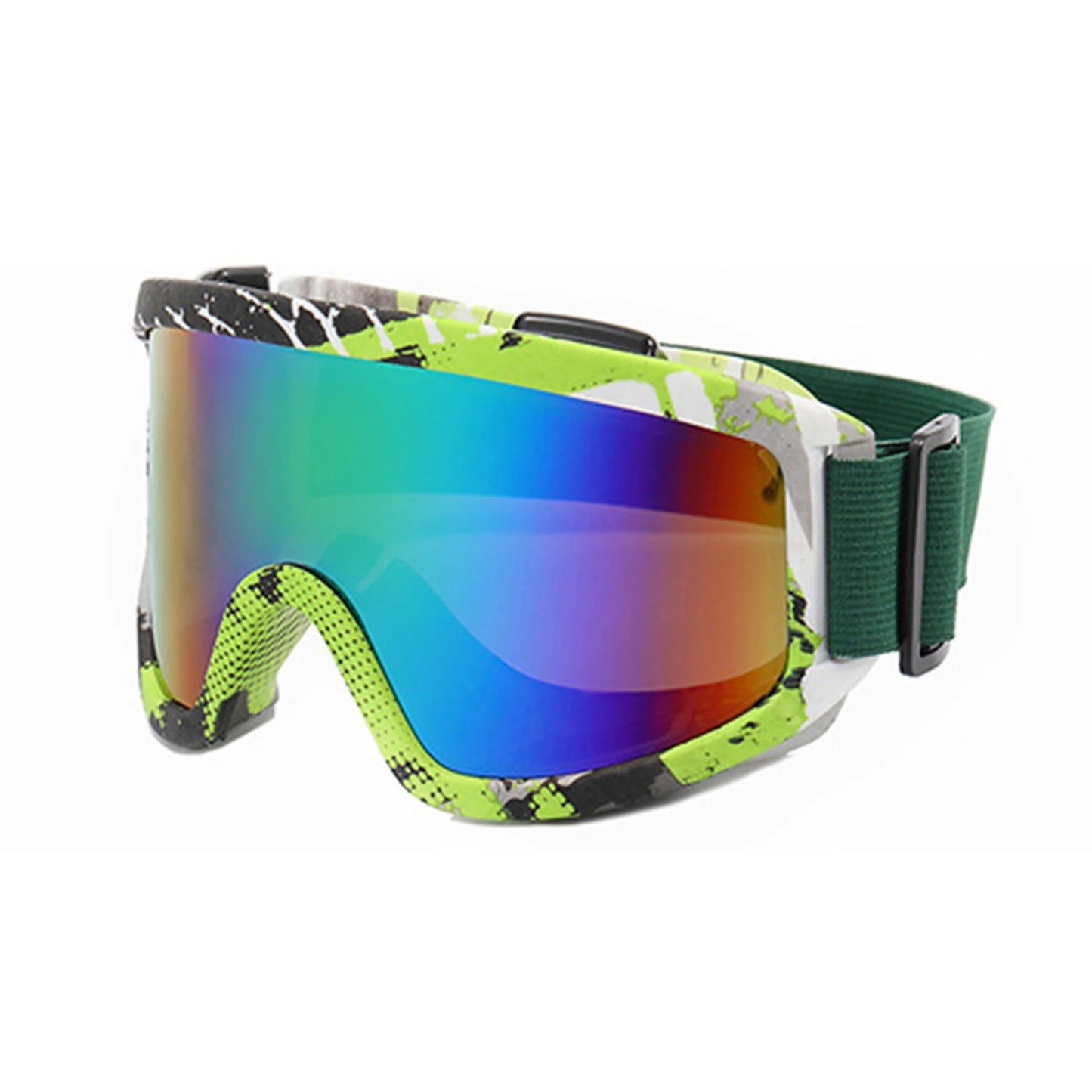 Large Frame Ski Goggles with Colorful Lens Anti-Collision Anti-Glare Lens Outdoor Sport Snow Snowboard for Snowboarding Skiing 2