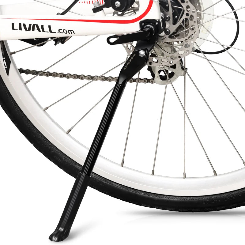 RIDERACE Bicycle Kickstand Adjustable For MTB Mountain Bike Stay Aluminum Alloy Side Rear Parking Rack Road Cycling Kick Stand