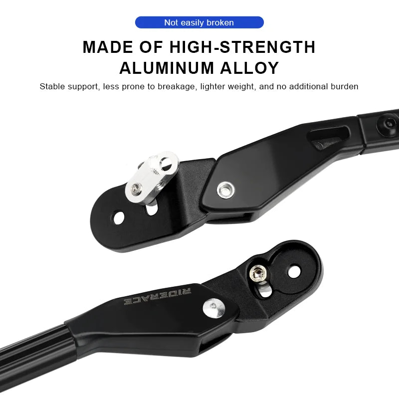 RIDERACE Bicycle Kickstand Adjustable For MTB Mountain Bike Stay Aluminum Alloy Side Rear Parking Rack Road Cycling Kick Stand