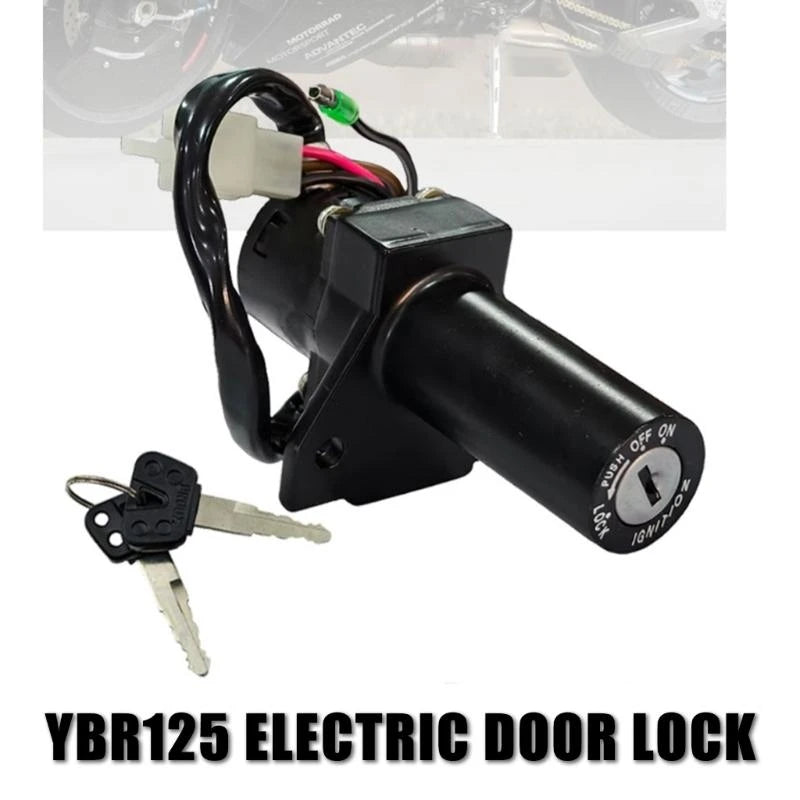 Upgraded Motorcycle Ignition Switch Lock Suitable for YBR125 Motorbike Rustproof Anti Theft Protection Long Lasting Security