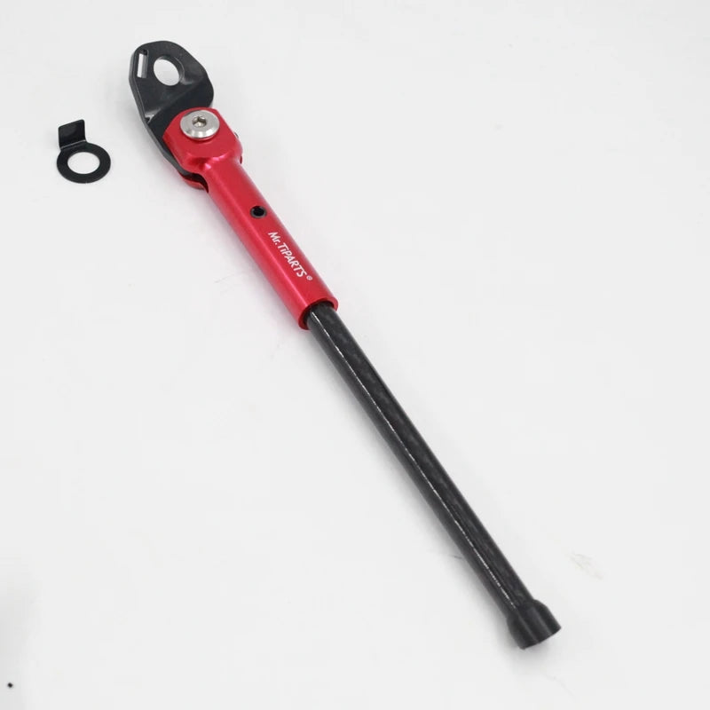 P line T line Kickstand for Brompton Folding Bicycle Special Carbon Fiber Foot Support Kickstand carbon red