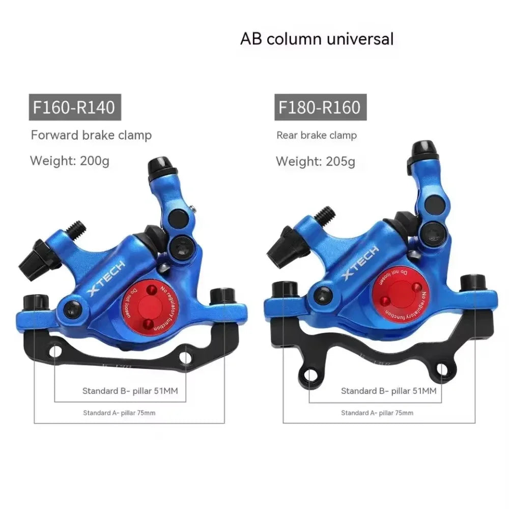 Mountain Bicycle Hydraulic Disc Brake Calipers HB100 MTB Line Pulling Oil Brake Front & Rear For Folding Bike