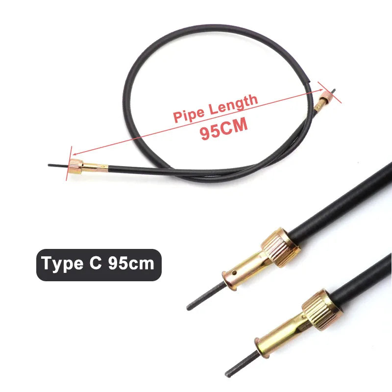 Motorcycle Speedometer Cable Mileage Line 90/95/100/110cm for Chinese Scooter Moped GY6