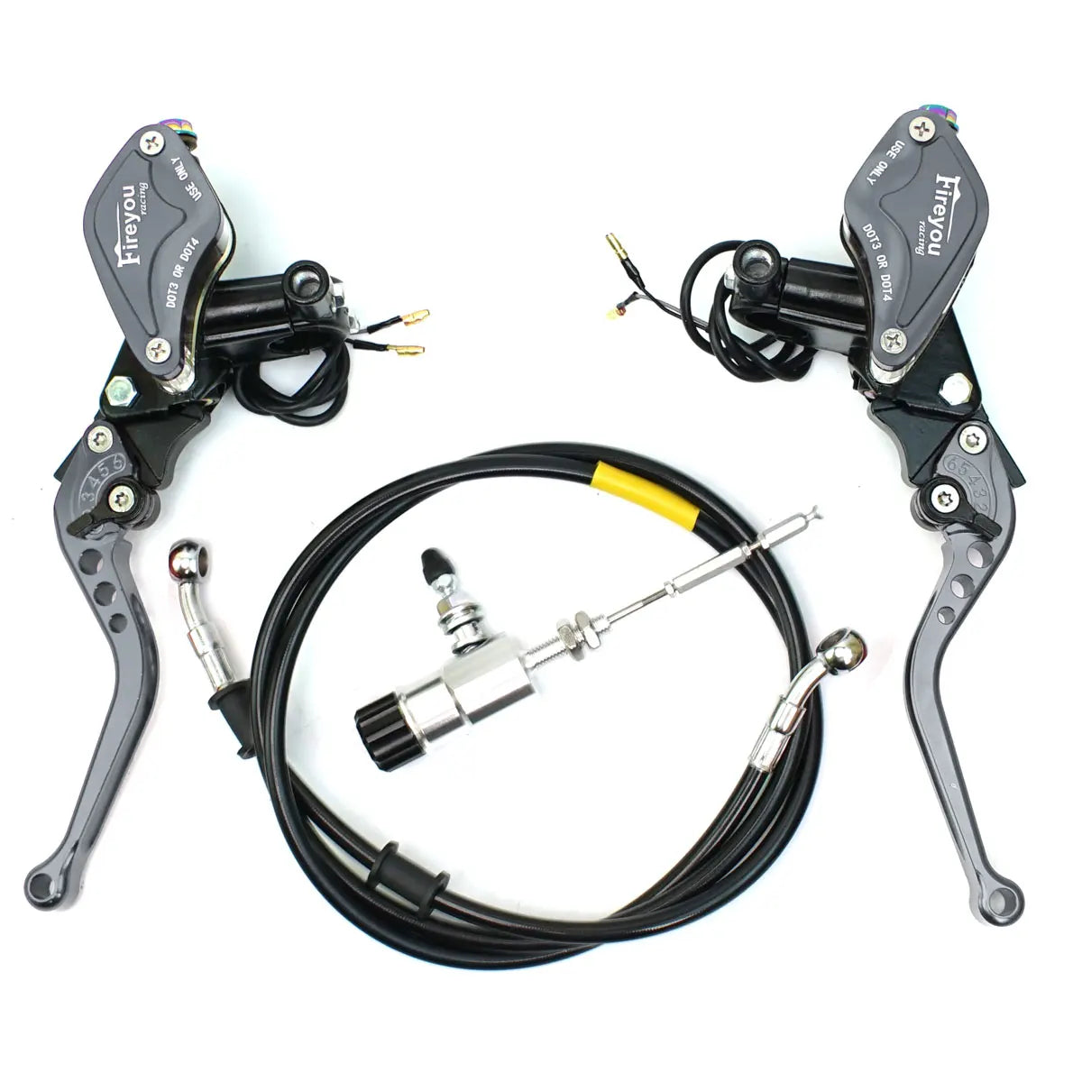 22mm Motorcycle Hydraulic Clutch Kit Brake Master Cylinder Kit For Honda Yamaha Kawasaki Suzuki Dirt Bike Sport Bike Scooter