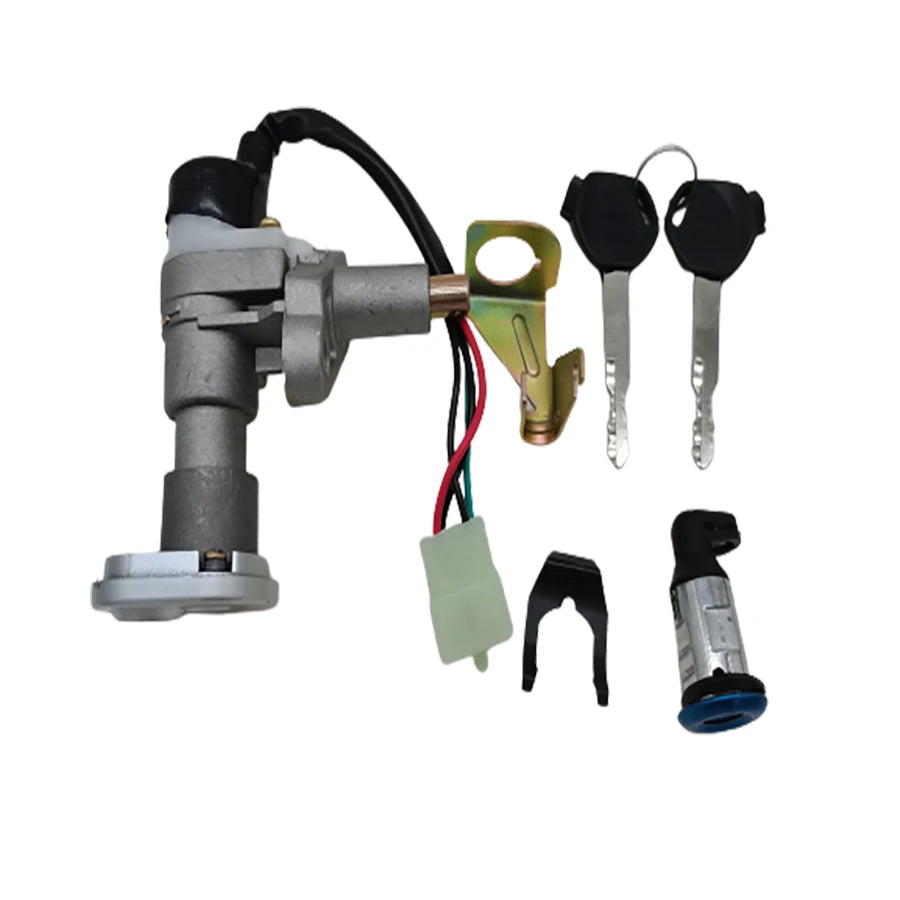 B718 Motorcycle Starter Switch For YAMAHA BWS125 150cc Scooter Ignition Lock Keeway Hurricane 50 90 KW50QT-2 QJ50QT-2 RX150 GY6 BWS125 Lock