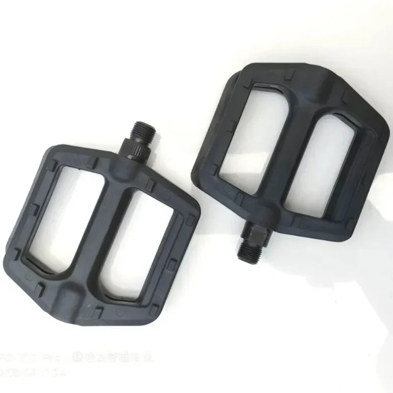 2PCS Bicycle Pedal MTB Mountain Bike Ultra Light Pedal Flat Mountain Bike Ball Pedal Bicycle Wide Pedals Bicycle Accessories black