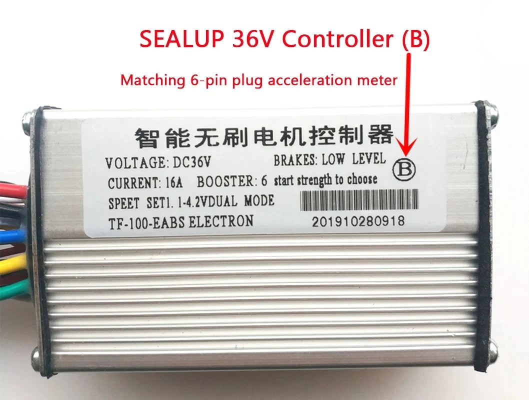36V 16A 48V 20A Brushless Motor Controller TF-100 LCD Display Meter for Kugoo M4 Electric Scooter Bike Modification TF-100 36V 16A B