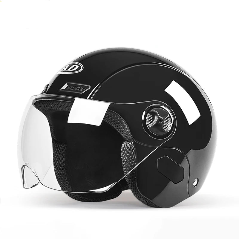Electric Women Motoctcle Helmet Moped Helmets With Visors Pink Summer For Vespa Bicycle