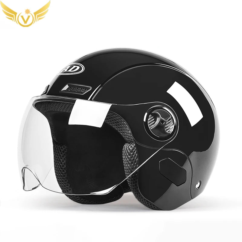 Electric Women Motoctcle Helmet Moped Helmets With Visors Pink Summer For Vespa Bicycle 7