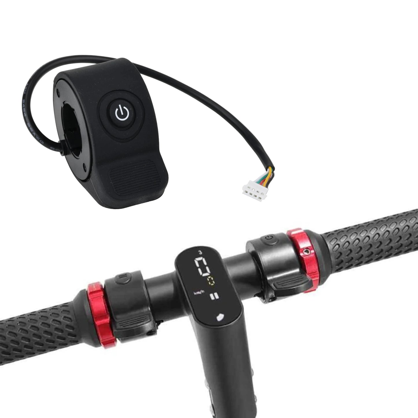 E-Scooter Thumb Throttle Accelerator Button Speed Control Finger Brake For KUGOO S1 PLUS Electric Scooter Parts