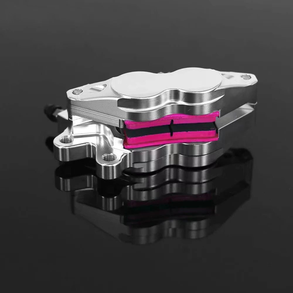 Universal Motorcycle Brake Caliper Axial Brake Pump 4Piston 40mm Mounting For Honda Kawasaki Yamaha RSZ M3 NIU Scooter Dirt Bike